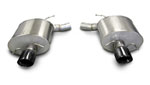 CORSA Cadillac CTS Axle-Back Exhaust V Sedan 6.2L V8 Sport - 2.5 Inch Axle-Back, Dual Rear Exit with Single 4 Inch Black Pro-Series Tips