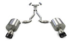 CORSA Pontiac G8 Cat-Back + XO Exhaust 6.0L V8 Sport - 2.5 Inch Cat-Back + XO, Dual Rear Exit with Twin 3.0" Black Pro-Series Tips; 2008-2009