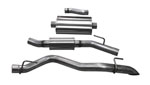 Corsa Jeep Gladiator JT Touring Cat-Back Exhaust System with Turn Down Tip; 2020-2024