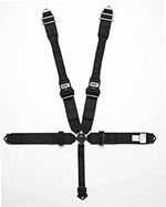 CROW SAFETY GEAR 5 Way Kam Lock DB Harness Alum Black