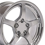 OE Wheels 18 Replica Wheel CV05 C5 Rim 18x9.5 Deep Dish Chrome Wheel Chevrolet Corvette 1988-2004