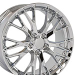 OE Wheels 19 Replica Wheel CV22 C7 Z06 Rim 19x8.5 Chrome Wheel Chevrolet Corvette (front only) 2005-2019