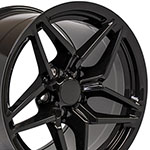 OE Wheels 17 Replica Wheel CV31 C7 ZR1 Rim 17x11 Black Wheel Chevrolet Camaro (rear only) 1993-2002; 1993-2002