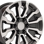 OE Wheels 18 Replica Wheel CV35 GMC Sierra 1500 Gunmetal Machined 18x8.5 GMC Yukon 1992-2022; 1992-2022