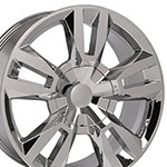 OE Wheels 22 Replica Wheel CV40 Tahoe Rim 22x9 Chrome Wheel Chevrolet Tahoe 1995-2022; 1995-2022