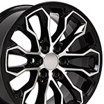 OE Wheels 17 Replica Wheel CV54 Fits Chevy Colorado ZR2 Black Machined 17x8 GMC Canyon 2015-2022