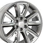 OE Wheels 22 Replica Wheel CV73B Tahoe Rim 22x9 Hyper w/Chrome Wheel Chevrolet Suburban 1500 1988-2020