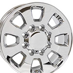 OE Wheels 18 Replica Wheel CV75B GMC Sierra Rim 18x8 Chrome Wheel GMC Sierra 3500 HD 2011-2022; 2011-2022