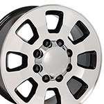 OE Wheels 18 Replica Wheel CV75A GMC Sierra Rim 18x8 Machined Wheel Chevrolet Express 2500 1997-2018