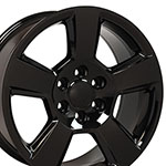 OE Wheels 20 Replica Wheel CV76 Tahoe Rim 20x9 Black Wheel Chevrolet Suburban 1500 1988-2022