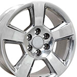 OE Wheels 20 Replica Wheel CV76 Tahoe Rim 20x9 Polished Wheel Chevrolet Suburban 1500 1988-2022; 1988-2022