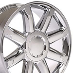 OE Wheels 20 Replica Wheel CV85 GMC Sierra Rim 20x8.5 Chrome Wheel Chevrolet C2500 1988-2000; 1988-2000