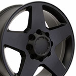 OE Wheels 20 Replica Wheel CV91A 8 Lug Fits Rim 20x8.5 Black Wheel Chevrolet C3500 1988-2000; 1988-2000