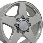 OE Wheels 20 Replica Wheel CV91B Chevy Silverado Polished 20x8.5 GMC Sierra 2500 HD 2011-2022; 2011-2022