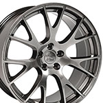 OE Wheels 22 Replica Wheel DG15 Dodge Hellcat Rim 22x9 Hyper Wheel Dodge Charger 2006-2022; 2006-2022