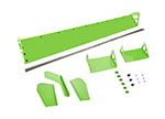 DOMINATOR RACING PRODUCTS Plastic Spoiler 8x72in LM Xtreme Green