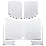 DEI 20-22 Jeep Gladiator JT 4-Door Boom Mat Complete Headliner Kit - 7 Piece - White; 2020-2024