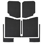 DEI 20-22 Jeep Gladiator JT 4-Door Boom Mat Complete Headliner Kit - 7 Piece - Black Leather Look; 2020-2022