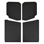 DEI 18-23 Jeep Wrangler JL 2-Door Boom Mat Headliner - 5 Piece - Black Leather Look; 2018-2024