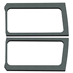 DEI 18-23 Jeep Wrangler JL 2-Door Boom Mat Rear Side Window Trim - 2 Piece - Gray; 2018-2023