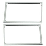 DEI 18-23 Jeep Wrangler JL 2-Door Boom Mat Rear Side Window Trim - 2 Piece - White; 2018-2023