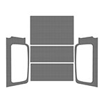 DEI 04-06 Jeep Wrangler LJ Unliminted Headliner Complete Kit - Gray; 2004-2006