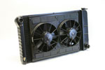 DeWitts Radiator and Fan Chevelle SB / BB CF, Manual, Dual 11" Spal Fans, Black Ice; 1968-1972