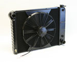 DeWitts Radiator and Fan Nova all, 20.75" Core CF, Auto, Single 16" Fan, Black Ice