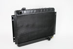 DeWitts Direct Fit Radiator Chevelle SB / BB DF, Manual, HP 2 row 1.25", Black Ice; 1966-1967