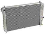 DeWitts Direct Fit Radiator Corvette, Double Core 2 row 1" Tube, stock metric Plate cooler, Natural; 2001-2004