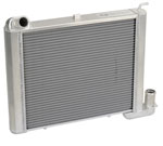 DeWitts Direct Fit Radiator HP Corvette, SB all Manual 2 row 1.25" Tube, Natural; 1963-1967