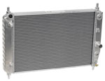 DeWitts Direct Fit Radiator Corvette Z06 and Autos Double core 2 row 1" Tubes, Natural; 2005-2013