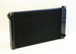 DeWitts Direct Fit Radiator Chevy C10 Truck/ Suburban, DF, Manual, 2 row 1" Tubes, Black Ice; 1967-1972