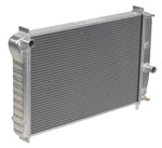 DeWitts Direct Fit Radiator Corvette, Double Core 2 row 1" Tube Manual Trans, Natural; 1997-2004