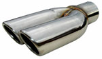 Pypes REAR SPLITTERS 2.5 Stainless Rolled Edge