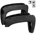 SPEC-D Tuning Chevrolet Silverado Fender Flare - Black Rough Surface; 2007-2013