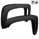 SPEC-D Tuning Chevrolet Silverado Fender Flares - Short Bed Only - Matte; 2007-2013