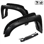 SPEC-D Tuning Toyota Tundra Pocket Style Fender Flares; 2014-2022