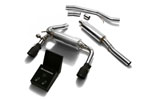 ARMYTRIX Stainless Steel Exhaust System Dual Chrome Tips Ford Focus RS (MKIII) Dual Matte Black Tips