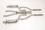 B&B CTS V Sedan / Wagon Exhaust system w/X-pipe 4 1/4" Twin ROUND Double-Wall Tips