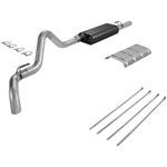 Flowmaster Chevy GMC C/K1500 SC/SB Flat Style Hangers Force II Exhaust System, Single Out Side; 2500; 3500; 1988-1992