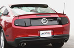 GT Styling Mustang V6 & GT smoke taillight covers; 2010-2011