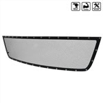 SPEC-D Tuning Chevrolet Silverado 2500 HD Grille Insert - Rivet Style - Steel/Black - Cut Req; 2005-2006