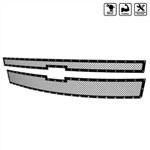 SPEC-D Tuning Chevrolet Silverado 1500 Grille Insert - Rivet Style - Steel/Black - No Drilling; 2014-2015