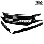 SPEC-D Tuning Honda Civic Type R Style Grille; 2016-2022