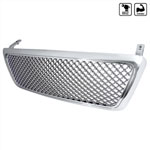 Spec-D Ford F-150 1p Chrome Grill - Mesh; 2004-2006