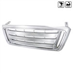 SPEC-D Tuning Ford F150 Chrome Grill; 2004-2008