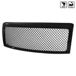 SPEC-D Tuning Ford F150 Mesh Grille Glossy Black; 2009-2014