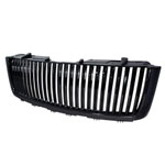 Spec-D Gmc Sierra Black Grille Vertical; 2007-2008