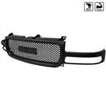 SPEC-D Tuning GMC Sierra Mesh Grille - Black Fits 00 - 06 Yukon Xl; 2000-2006